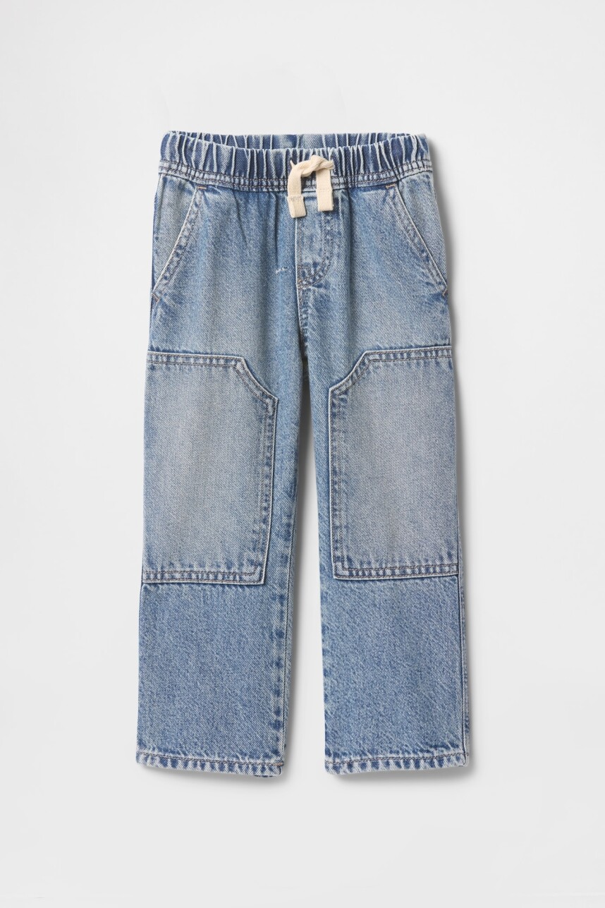 Jean Baggy Carpenter Toddler Niño Light Wash