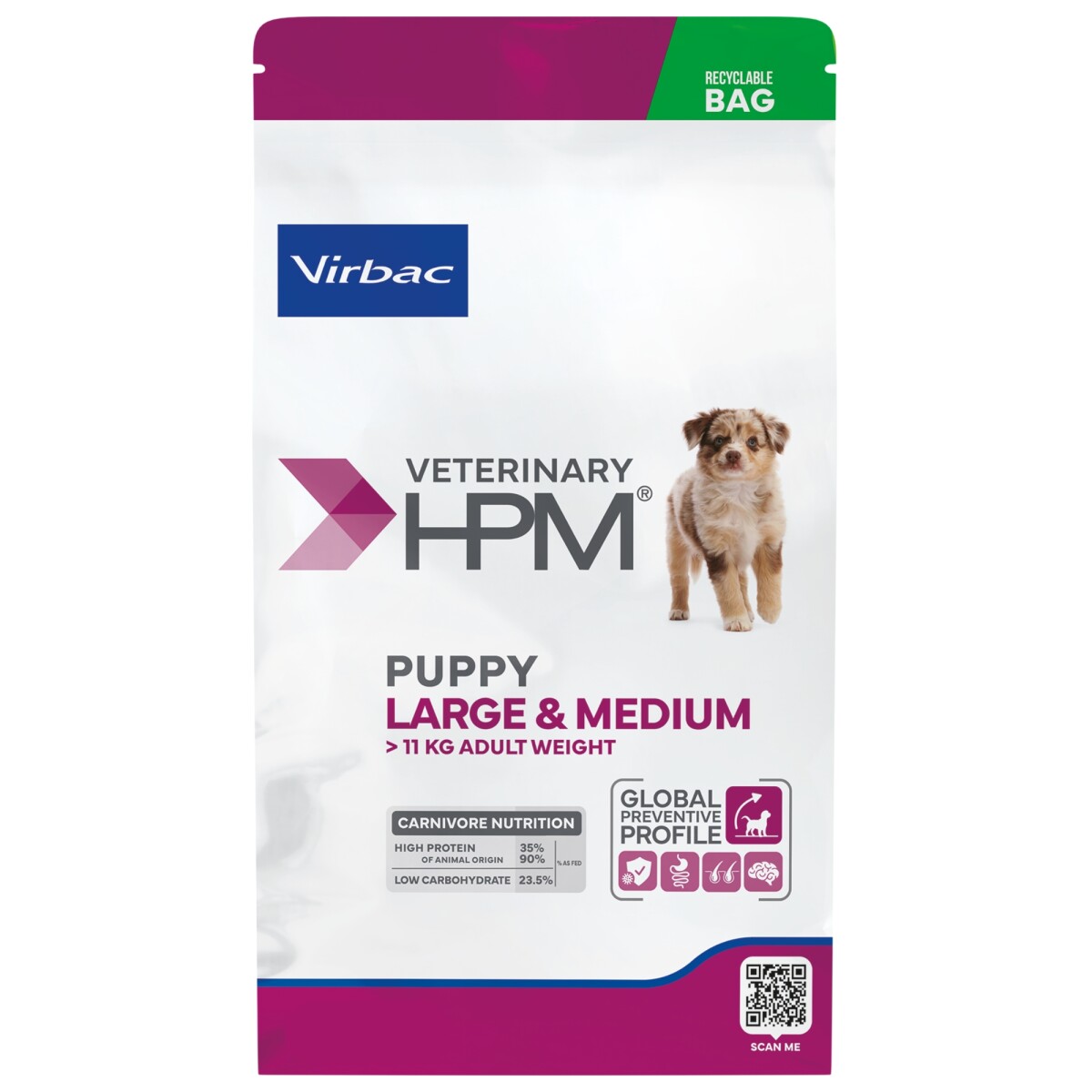 Hpm Cachorro Perro Grande & Mediano 3 Kg 