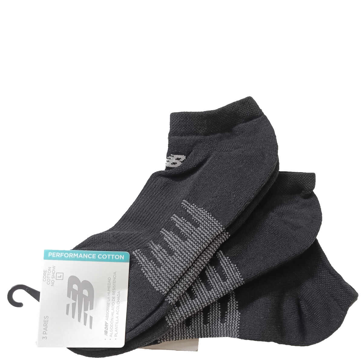 Medias x3 Show New Balance - Negro/Gris 