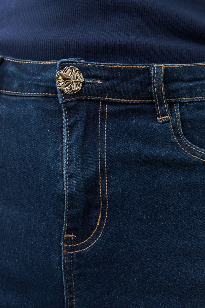 Jean Donna con tajos jean oscuro