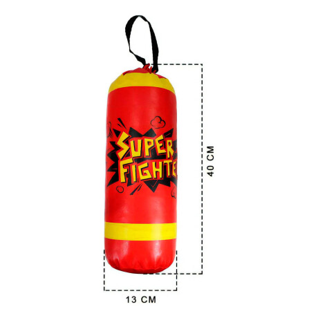 Set Bolsa De Boxeo Infantil Con Guantes Rojo