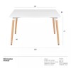 Mesa Comedor Eames Resina Rectangular Blanca Mesa Comedor Eames Resina Rectangular Blanca