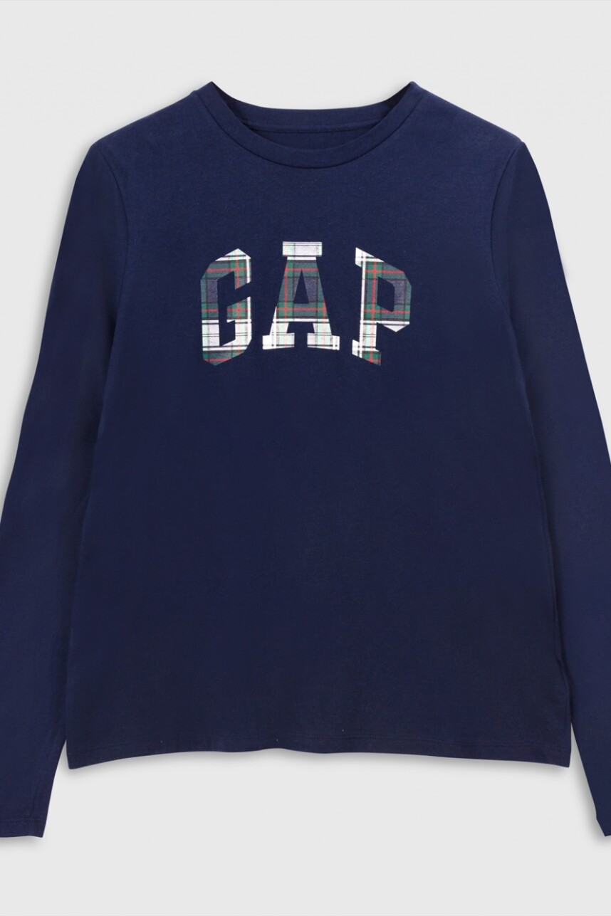 Remera Logo Gap Hombre - Tapestry Navy — GAP Uruguay