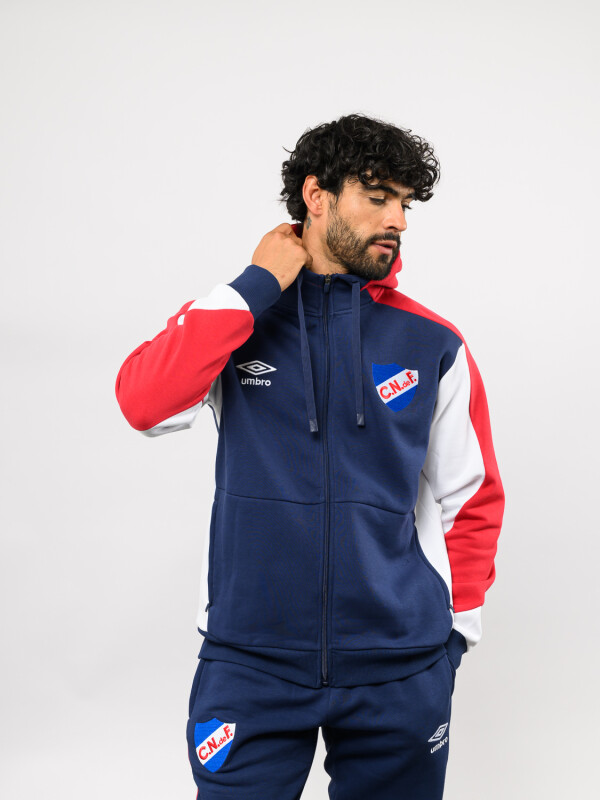 Canguro Con Cierre Grav Nacional Hombre Azul Marino, Rojo, Blanco