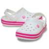 Zuecos Crocs Band Clog Kids C de Niños - 207005 Blanco-rosado