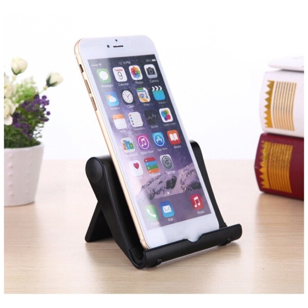 Soporte De Escritorio Plegable Universal Telefono Celular Color Variante Negro