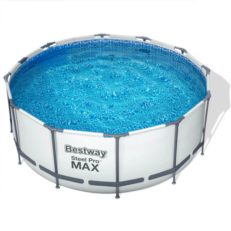 Piscina Bestway Estructural 10250 L + Bomba + Regalos Gris