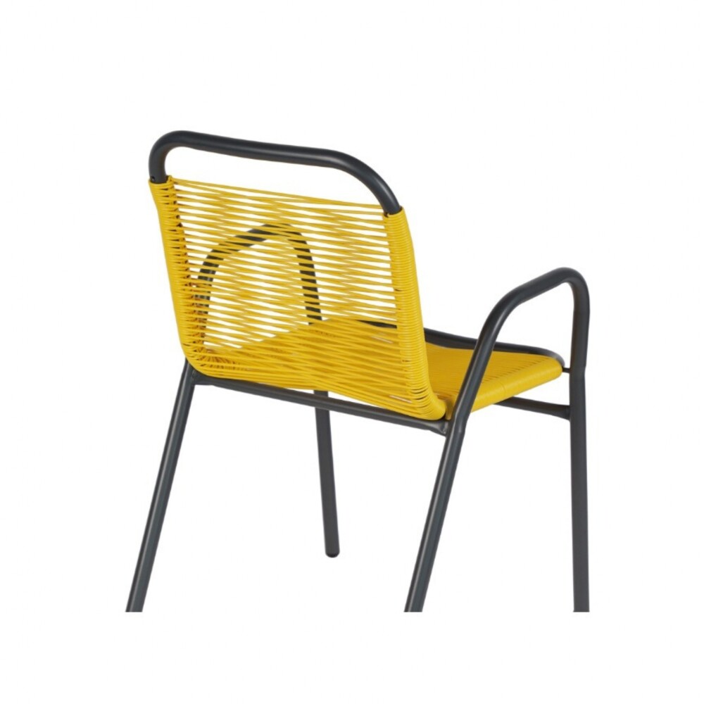 Silla de Jardín Simil Ratán Amarillo