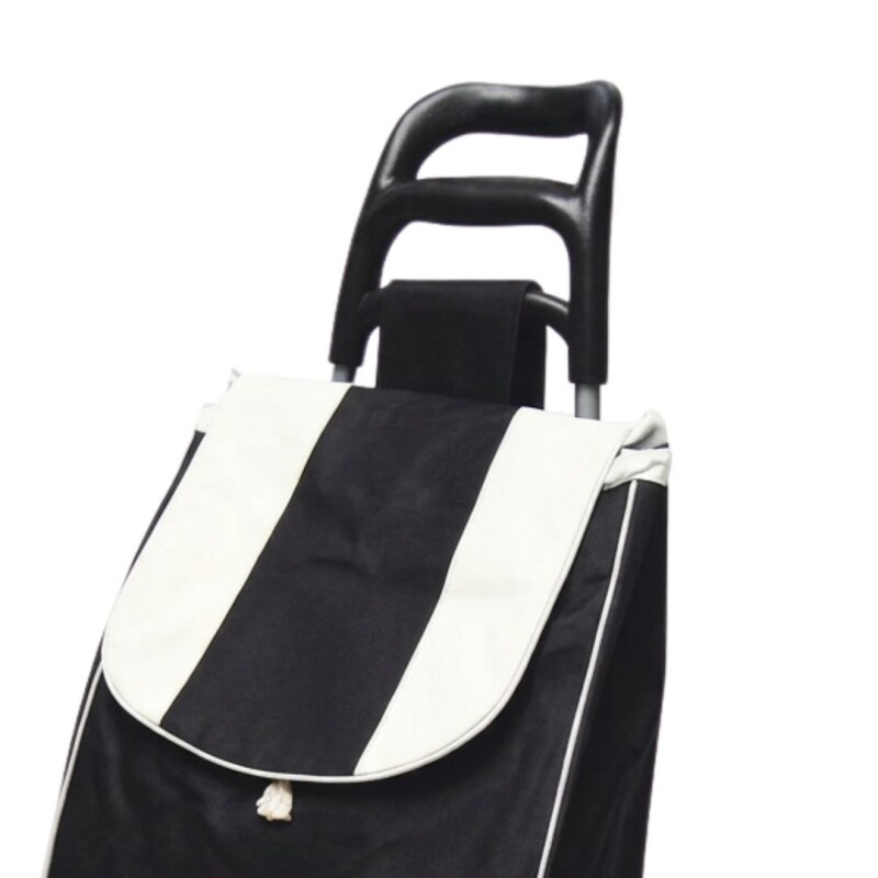 Carro de Compras con Ruedas Negro