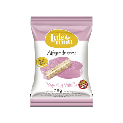ALFAJOR LULEMUU YOGURT Y VAINILLA Alfajor Lulemuu Yogurt Y Vain