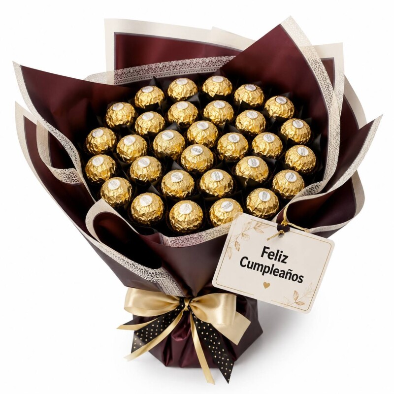 Gran Ramo Ferrero Rocher para Cumpleaños Gran Ramo Ferrero Rocher para Cumpleaños
