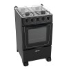 Cocina Thompson Combinada Cth 1500 Color Negro Con Puerta Con Visor 220v Cocina Thompson Combinada Cth 1500 Color Negro Con Puerta Con Visor 220v