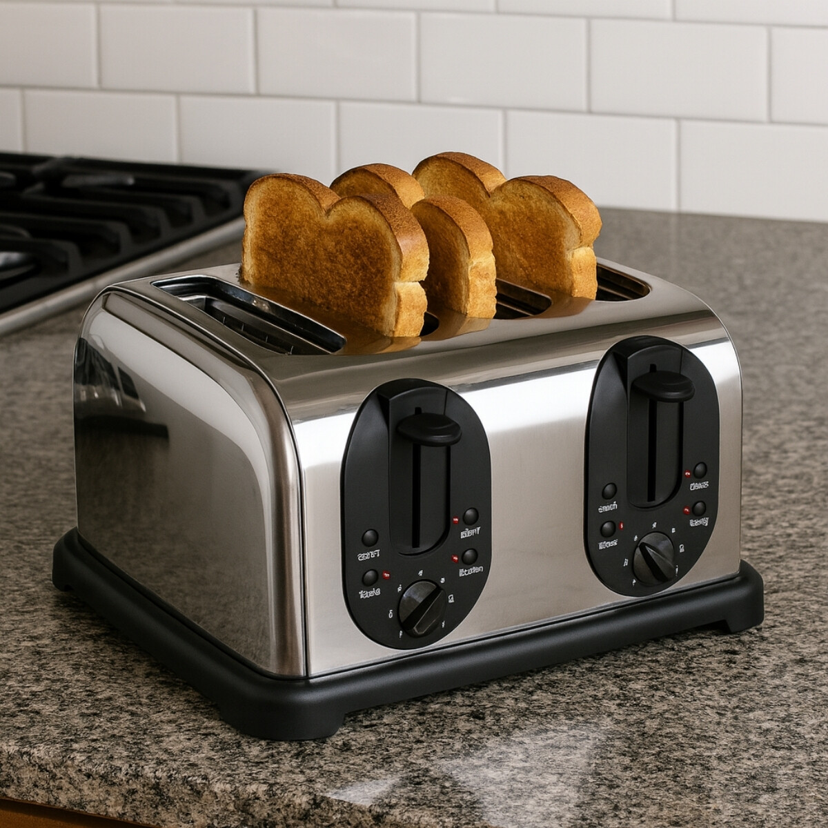 Tostadora inoxidable 4 ranuras Lacor 