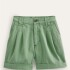 Short de lino Verde