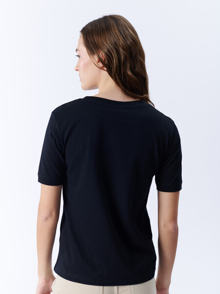 Remera manga corta básica Negra