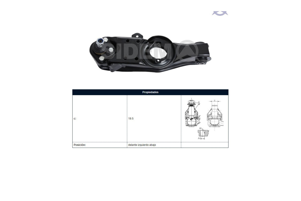 Parilla De Suspension Delantera Mitsubishi L200 96-06 Izq Parilla De Suspension Delantera Mitsubishi L200 96-06 Izq