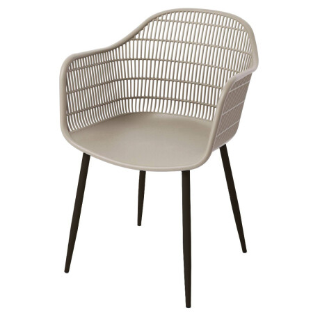 Silla Sydney Beige Patas de Metal x2 Unidades