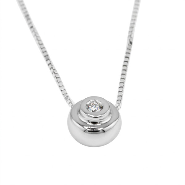 Collar Nébula de MOON en plata 925 con brillante Collar Nébula de MOON en plata 925 con brillante