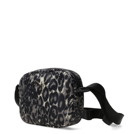 Cartera Puma Pop Crossbody Bag Negro - Leopardo