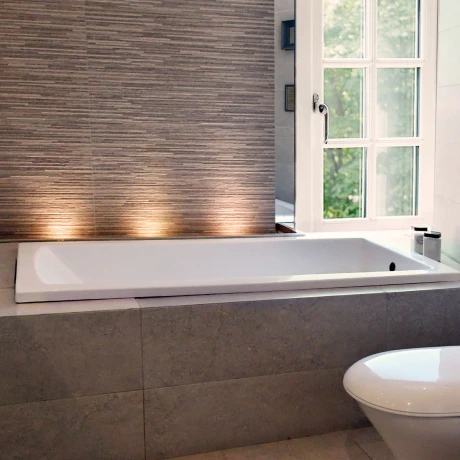 Bañera Simple De Empotrar 170X70X42 Blanca - No Incluye Desague BLANCO