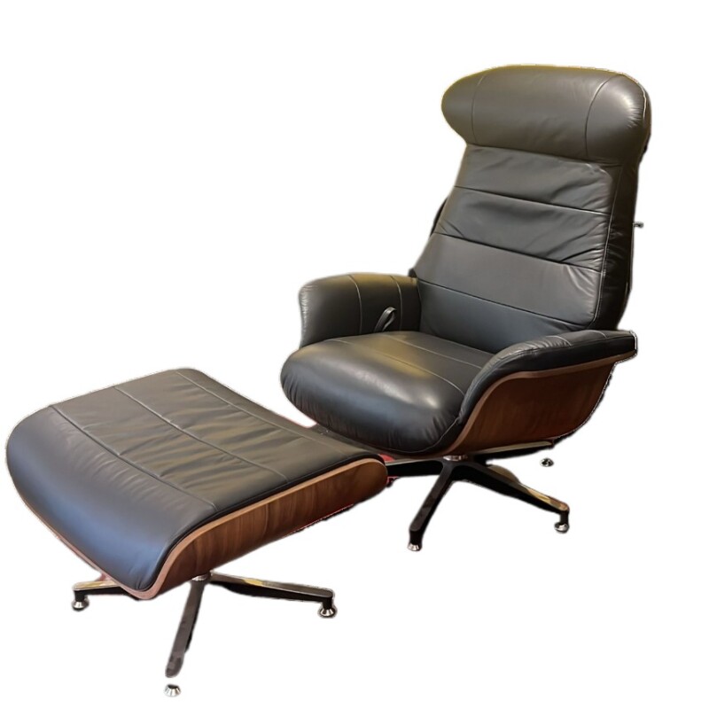 POLTRONA RECLINABLE PAIGE- 100% CUERO - NEGRO - PRODUCTO CON DETALLES - POLTRONA RECLINABLE PAIGE- 100% CUERO - NEGRO - PRODUCTO CON DETALLES -