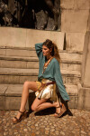 Mini Gotic Skirt Dorado