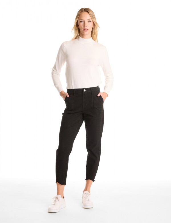 Pantalon Crop NEGRO