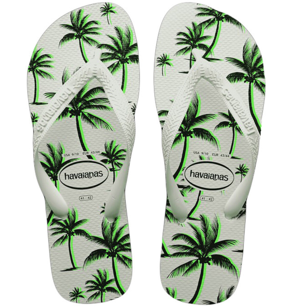 Sandalia de Hombre Havaianas Havaiana Aloha - Blanco - Verde 