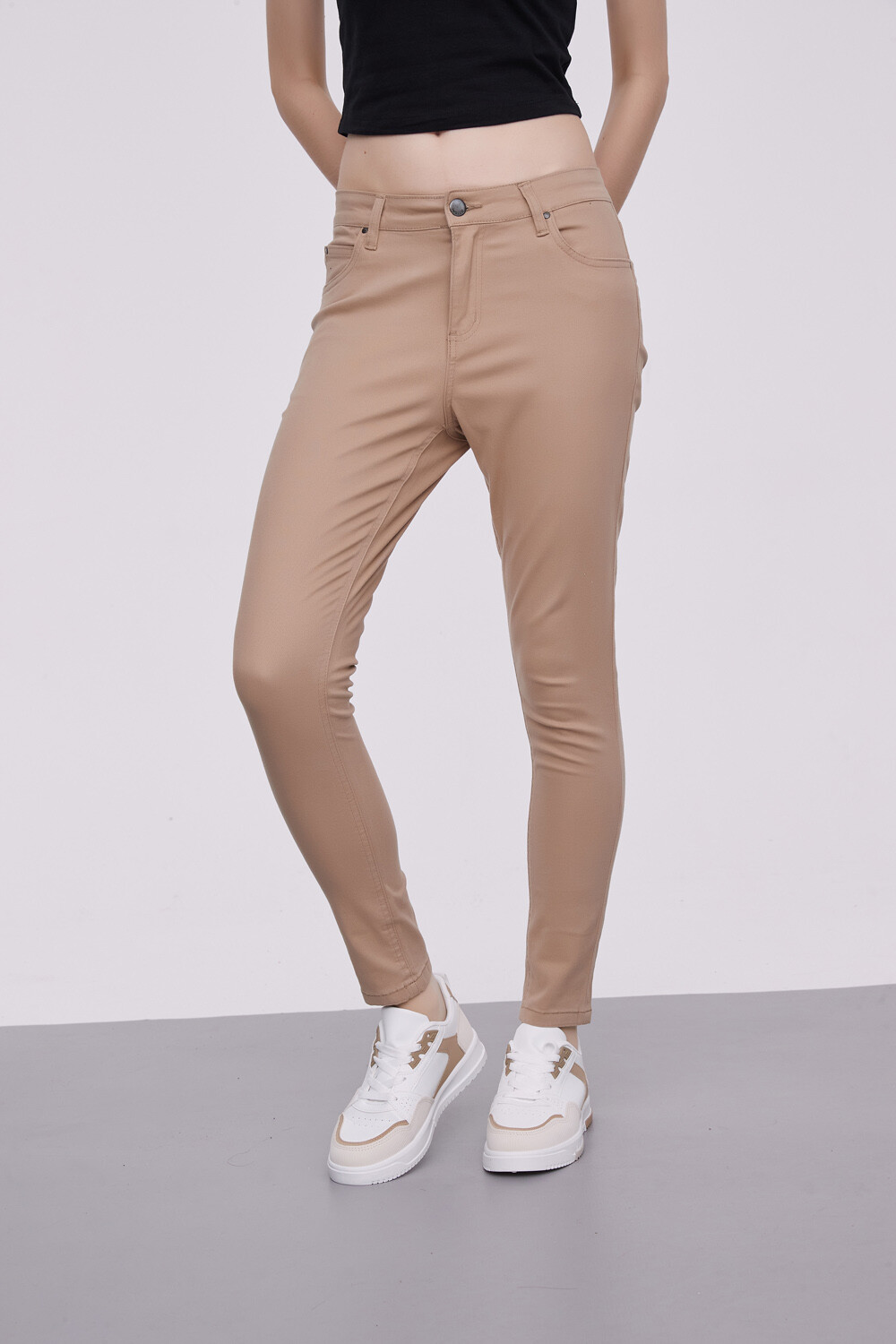 Pantalon Bardot Beige Oscuro