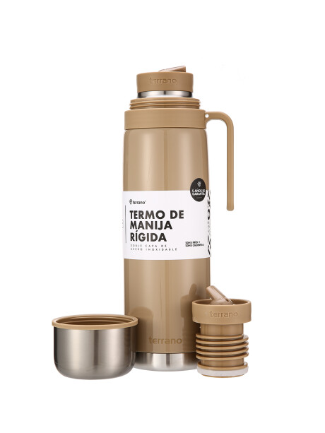 Termo 1Lt. Premium Manija Rigida Metalizado Arena