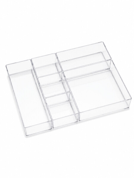 ORGANIZADOR ACRILICO SET X 6 TRANSPARENTE
