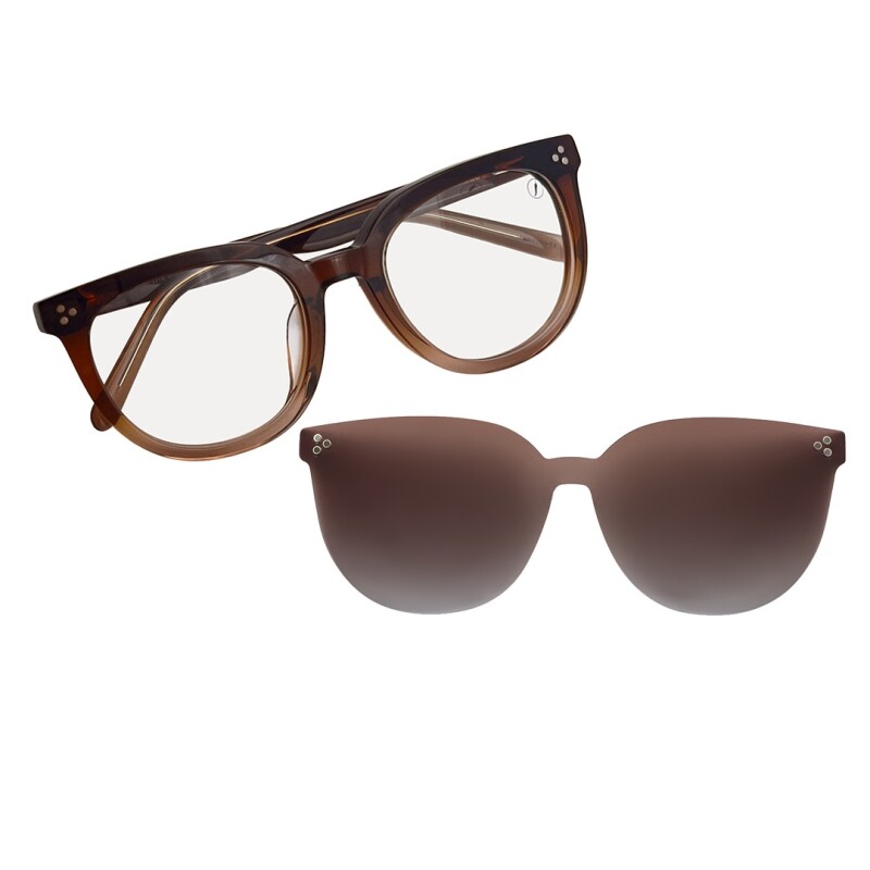 Armazón Chilli Beans Augusta más intercambiable de Sol Marrón