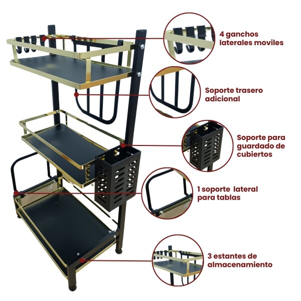 Estante Organizador Condimentos Cocina Especiero C/estantes Estante Organizador Condimentos Cocina Especiero C/estantes