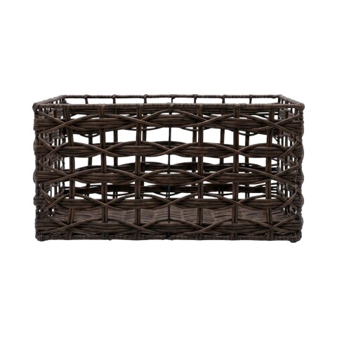CESTA RECT MARRON GDE Unica