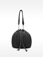 Bolso Bucket Plisado negro