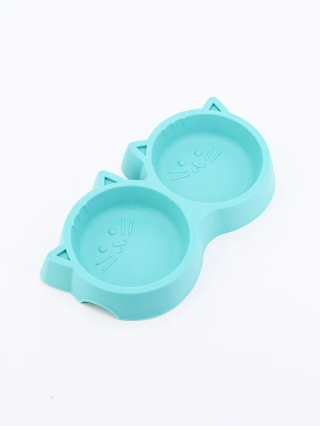 PLATO DOBLE OREJAS VERDE AQUA