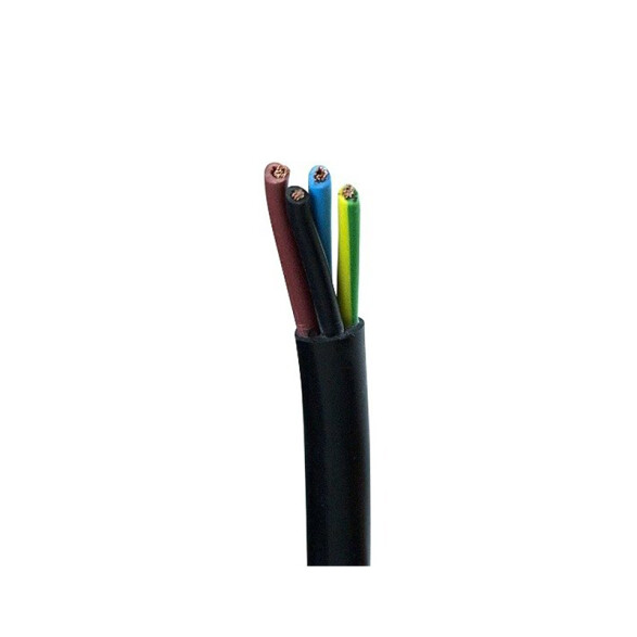 Cable bajo goma negro 4x2mm² - Rollo 100 mts. C96332