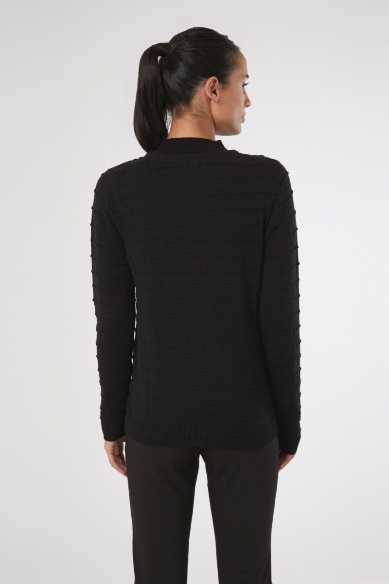 Sweater con estructura negro