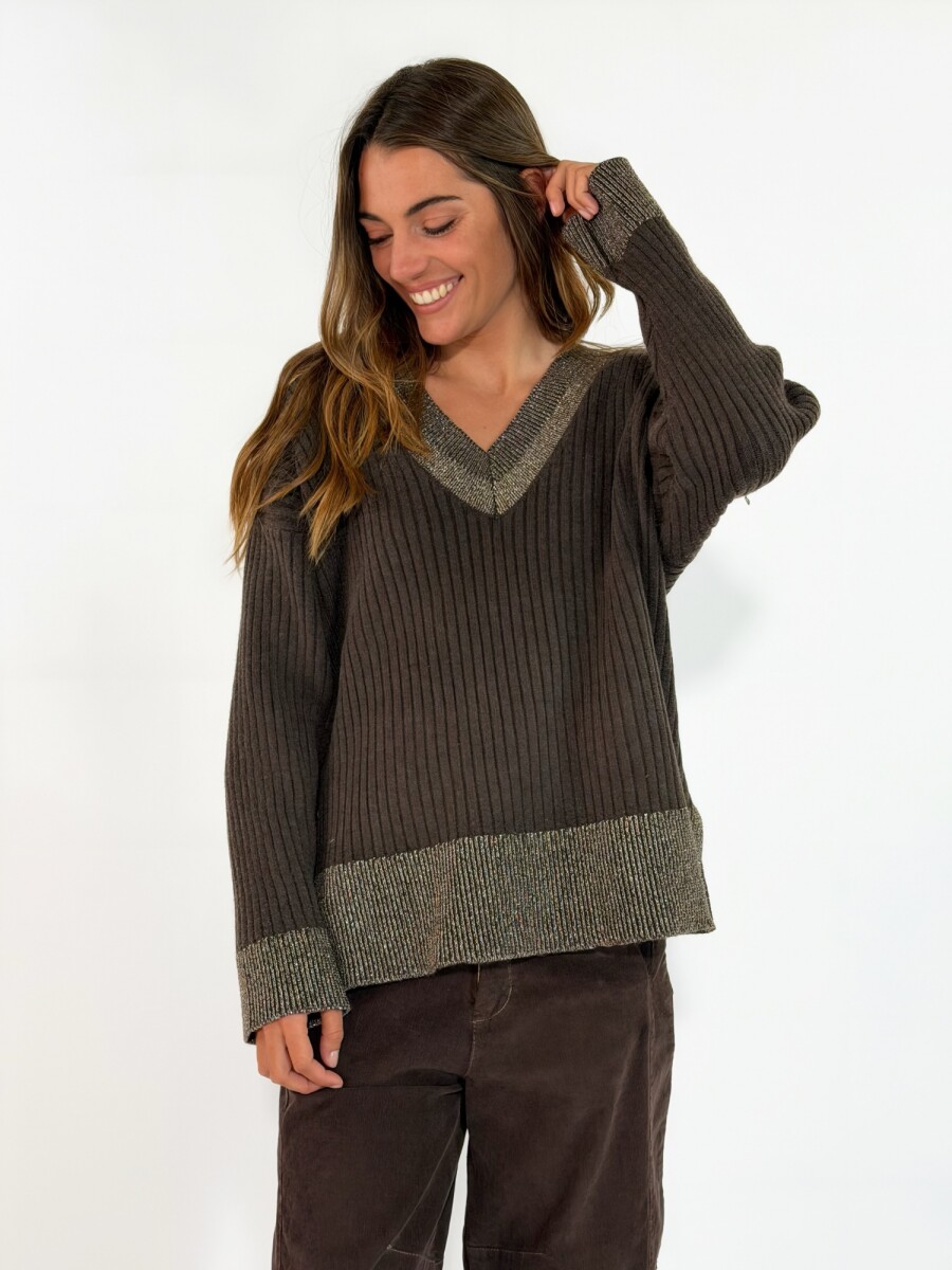 SWEATER DUNARA - CHOCOLATE 