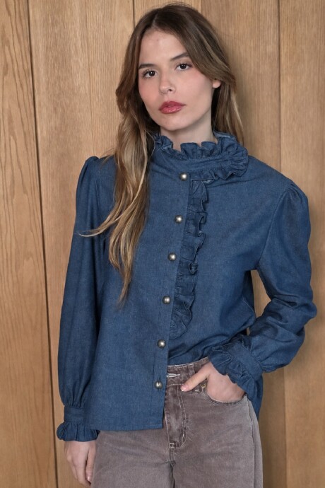 Camisa Amelie Denim Azul