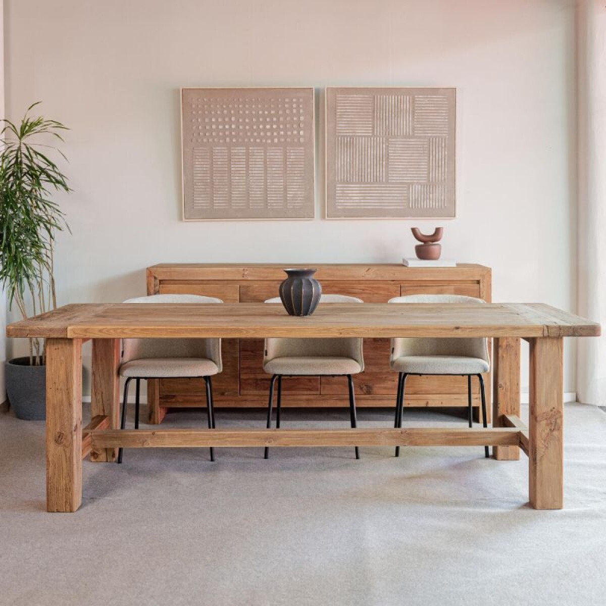 Mesa de Comedor Romana / Madera Reciclada 