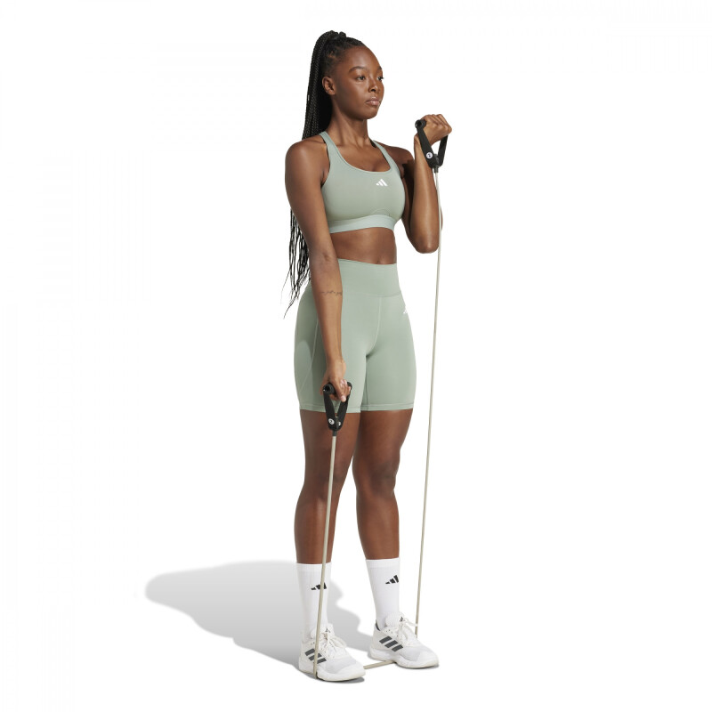 Calza Deportiva Training ADIDAS OPT ESS ST 7IN de Mujer - JI5522 Gris Verdoso