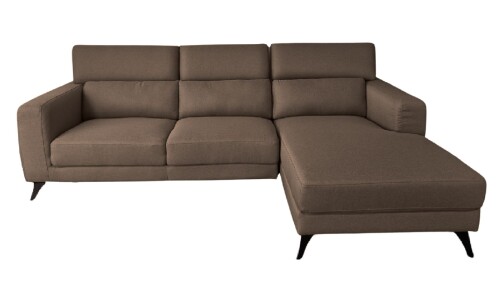 Sofá con Chaise THELMA Chocolate Derecho