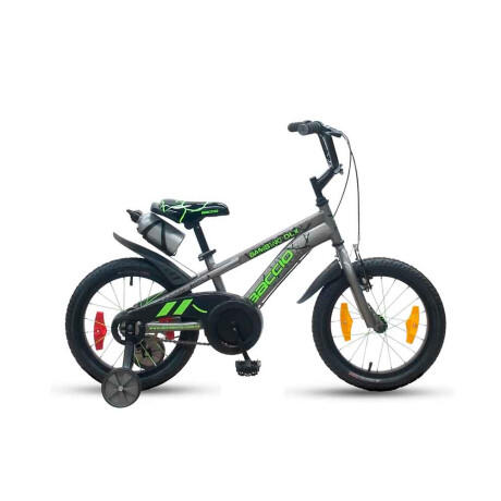 Bicicleta Baccio Bambino DLX 16 Gris y Verde