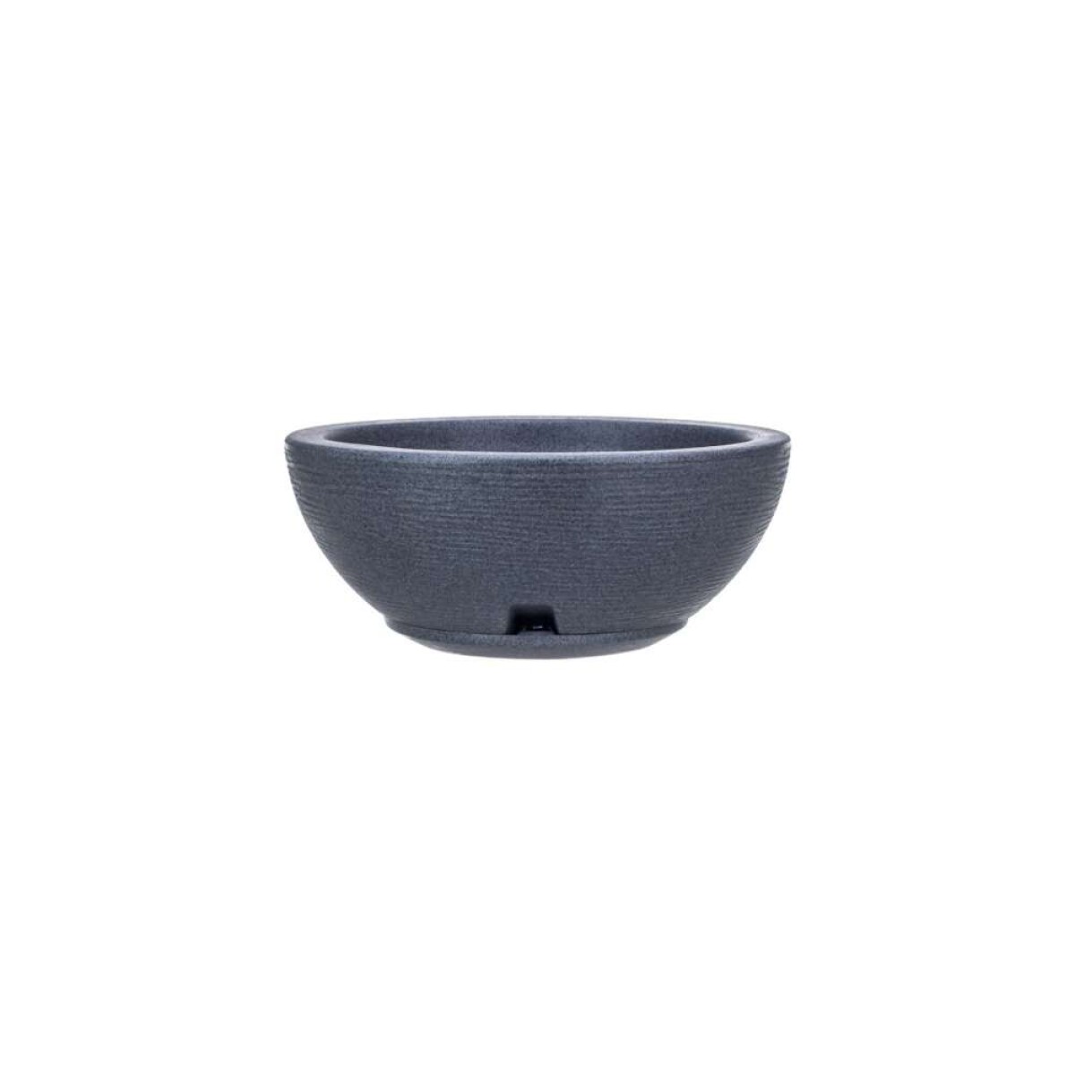 MACETA 30X13CM AMSTERDA GRAPHITO EFEC.PIEDRA - GRIS Oscuro 