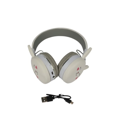 AURICULARES BLUETOOTH INALÁMBRICOS INFANTILES DISEÑO CONEJO BLANCO AURICULARES BLUETOOTH INALÁMBRICOS INFANTILES DISEÑO CONEJO BLANCO