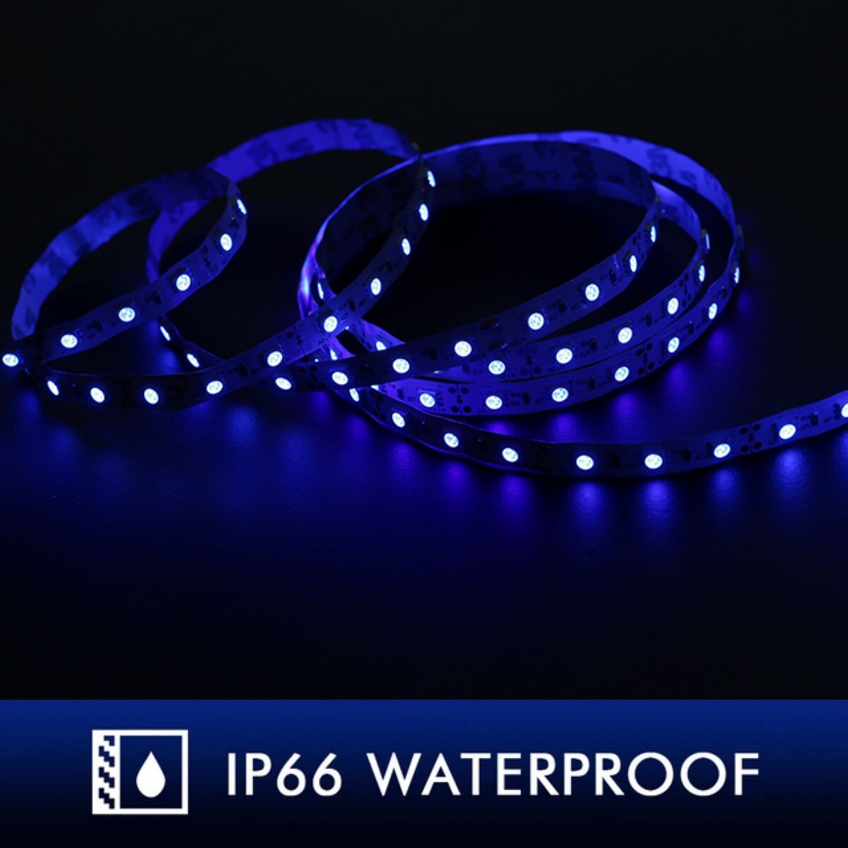 Cinta Led 5M 300XSMD5050 24V IP66 Azul 
