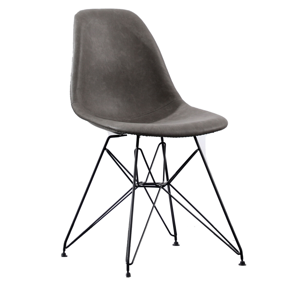 SILLA DE COMEDOR - PU-Y-METAL GRIS ANTOLOGIA 