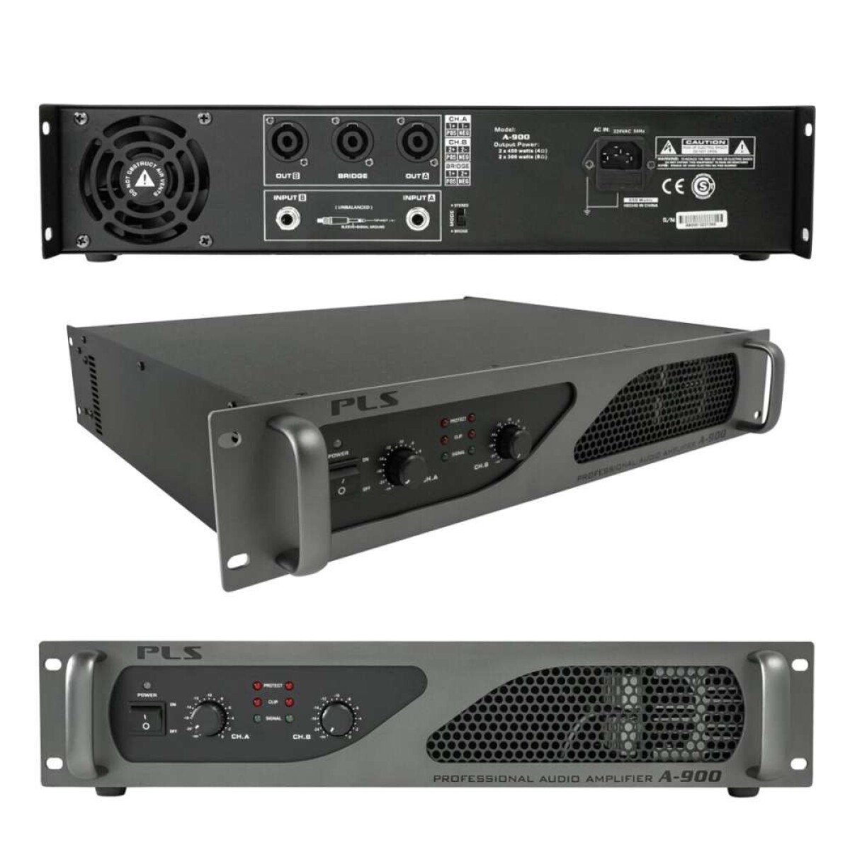 Potencia Pls A900 2 X 450w - 4 Omhs 