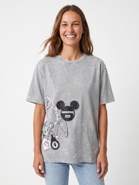 REMERA OVERSIZE CHARMS GRIS